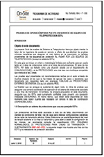P-009  Pruebas Aplicables a Equipos De Teleproteccion  Junio / 2018
